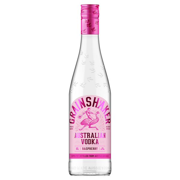 Australian Raspberry Vodka 37.5 700mL Grainshaker Vodka Top Shelf